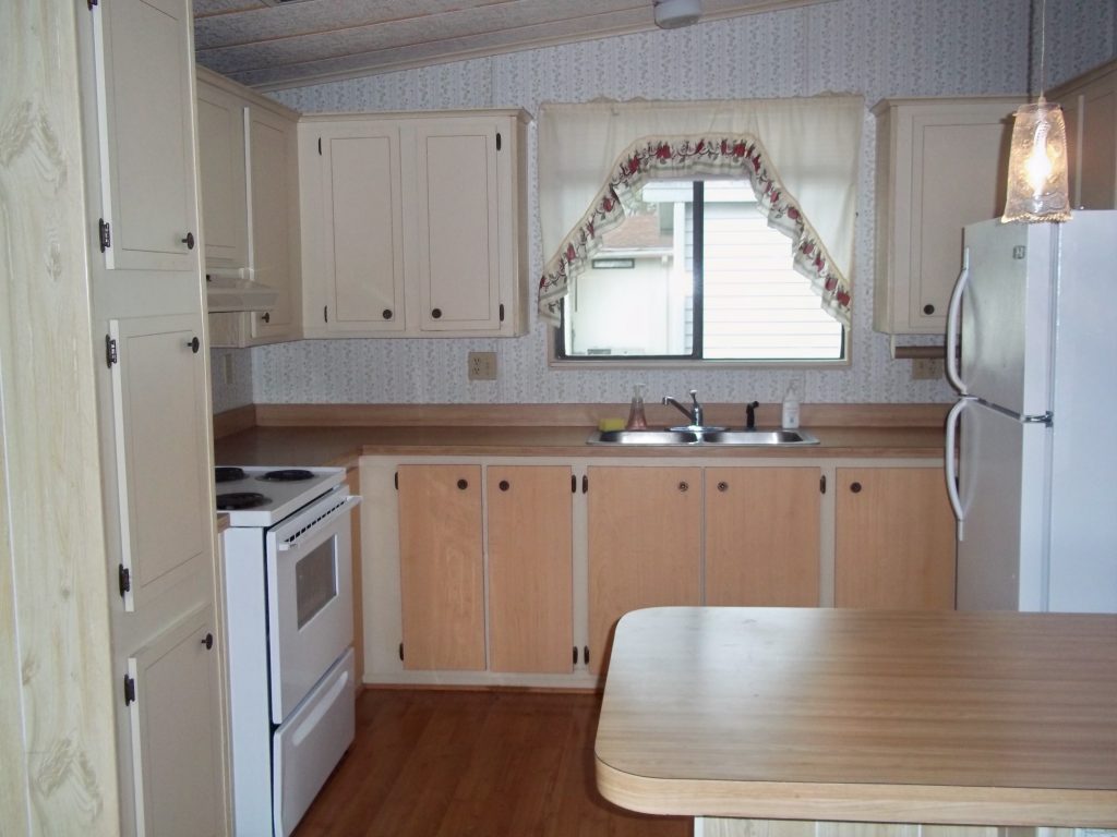Kitchet with breakfast nook and storage