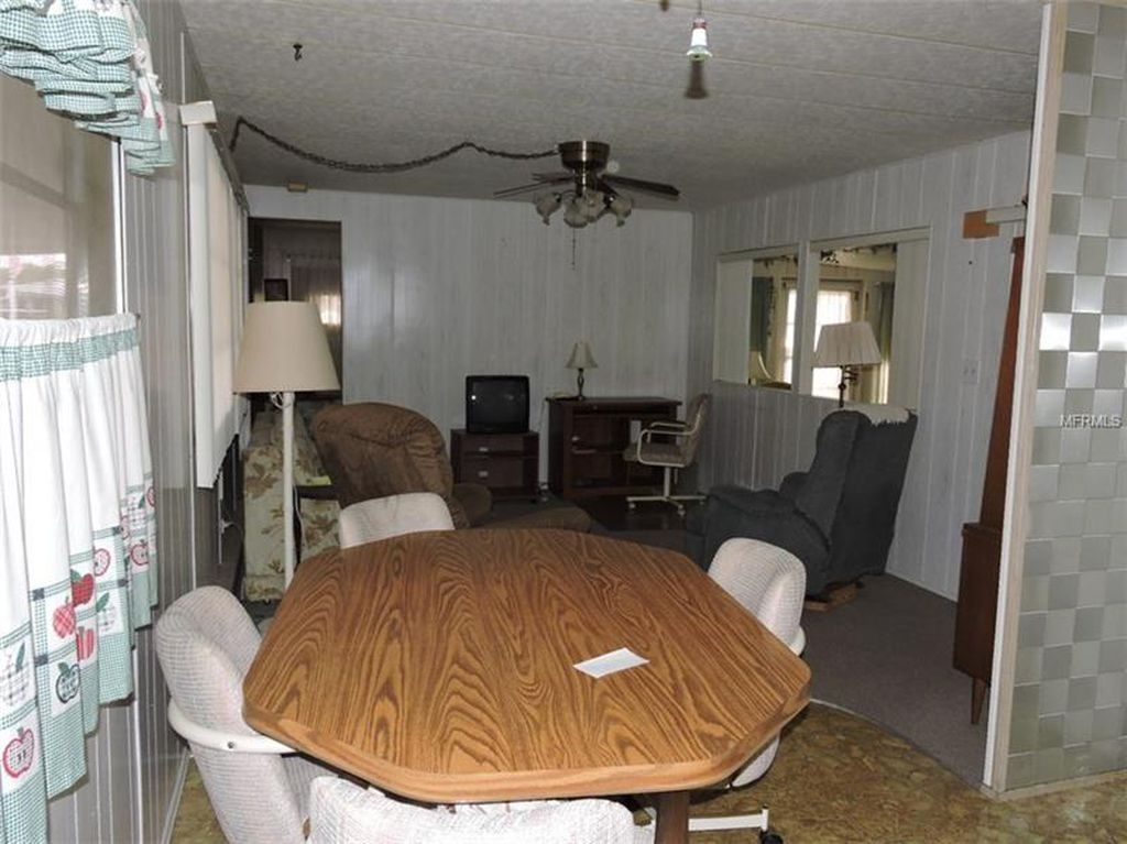 Kitchet with breakfast nook and storage and Living Room